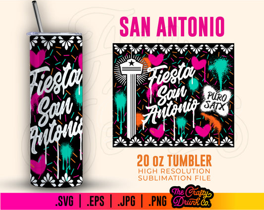 Fiesta San Antonio Tumbler Wrap