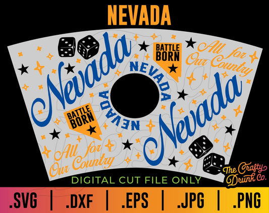 Nevada State Cup Wrap - TheCraftyDrunkCo