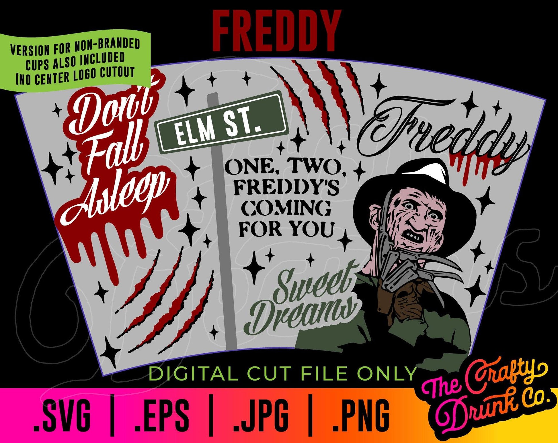 Freddy Cold Cup Wrap - TheCraftyDrunkCo