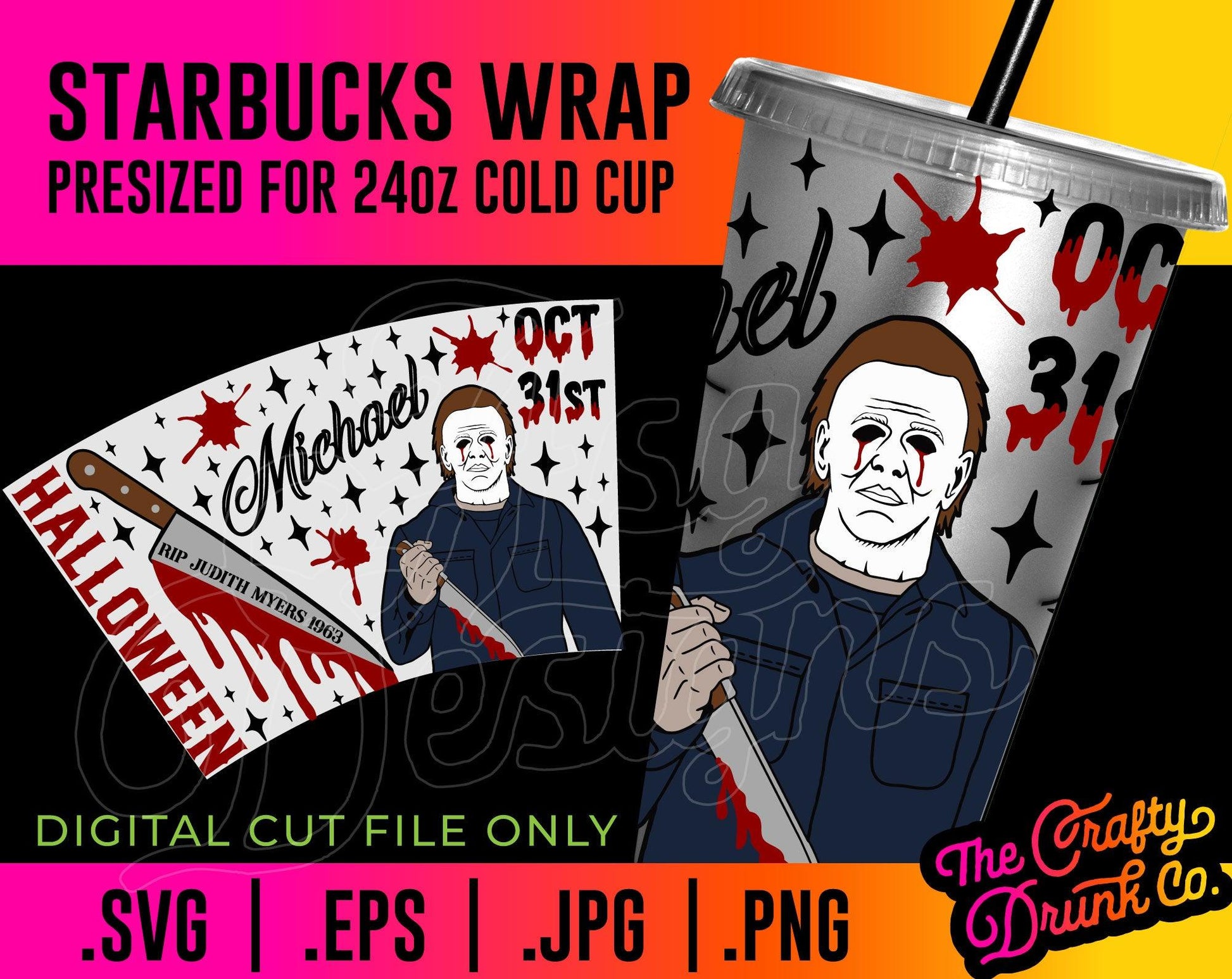Michael Cold Cup Wrap - TheCraftyDrunkCo