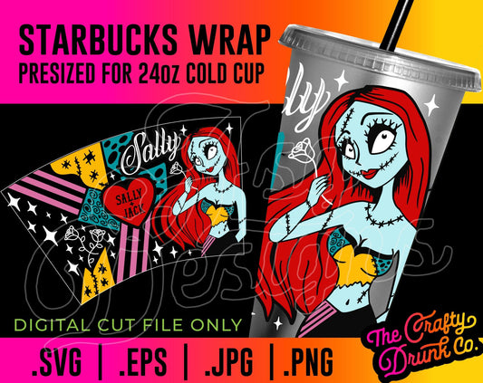 Sally Cold Cup Wrap - TheCraftyDrunkCo