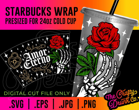Amor Eterno Cold Cup Wrap - TheCraftyDrunkCo
