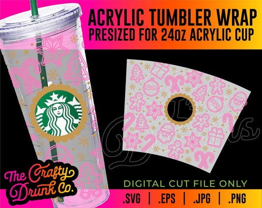Sugar Cookie Acrylic Tumbler Wrap - TheCraftyDrunkCo
