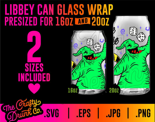 Oogie Libbey Glass Wraps 16oz and 20oz - TheCraftyDrunkCo
