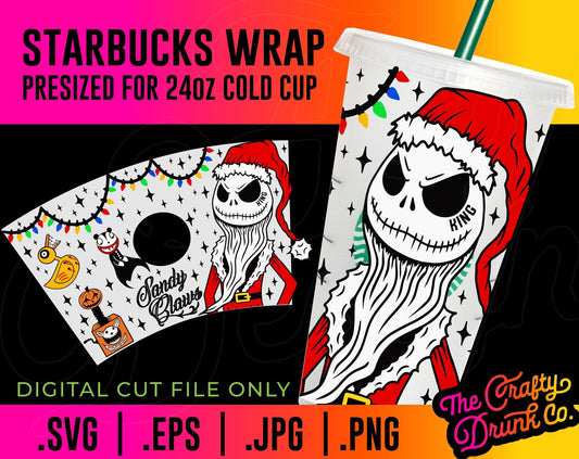 Sandy Claws Cold Cup Wrap - TheCraftyDrunkCo