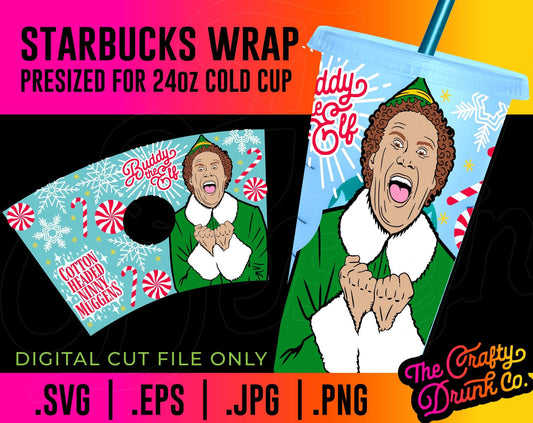 Elf Cold Cup Wrap - TheCraftyDrunkCo