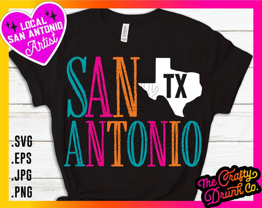 San Antonio TX Letters - TheCraftyDrunkCo