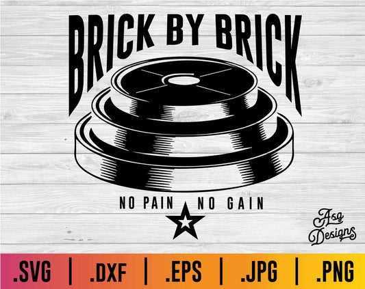 Brick By Brick SVG - TheCraftyDrunkCo