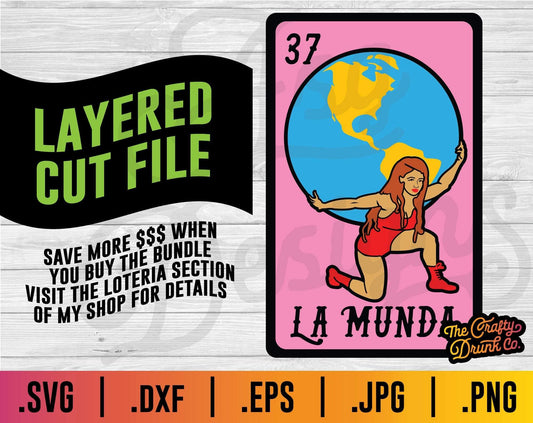 Loteria La Munda / El Mundo SVG - TheCraftyDrunkCo
