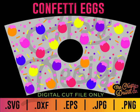 Starbucks Mexican Confetti Easter Eggs Cup Wrap SVG SVG - TheCraftyDrunkCo