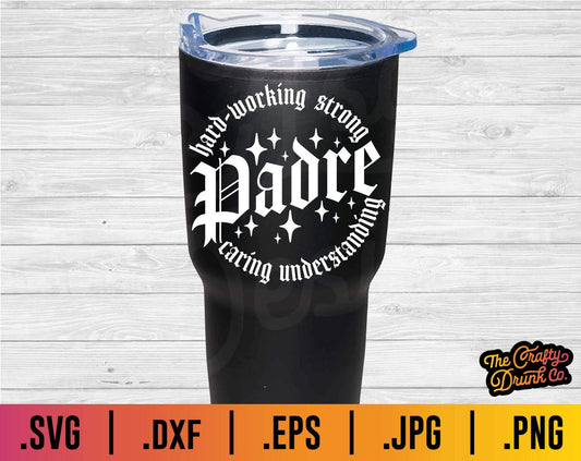 Padre Strong, Caring SVG - TheCraftyDrunkCo