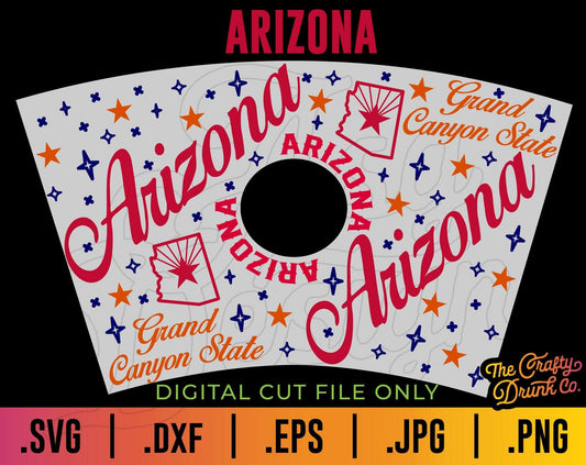 Arizona State Cup Wrap SVG - TheCraftyDrunkCo