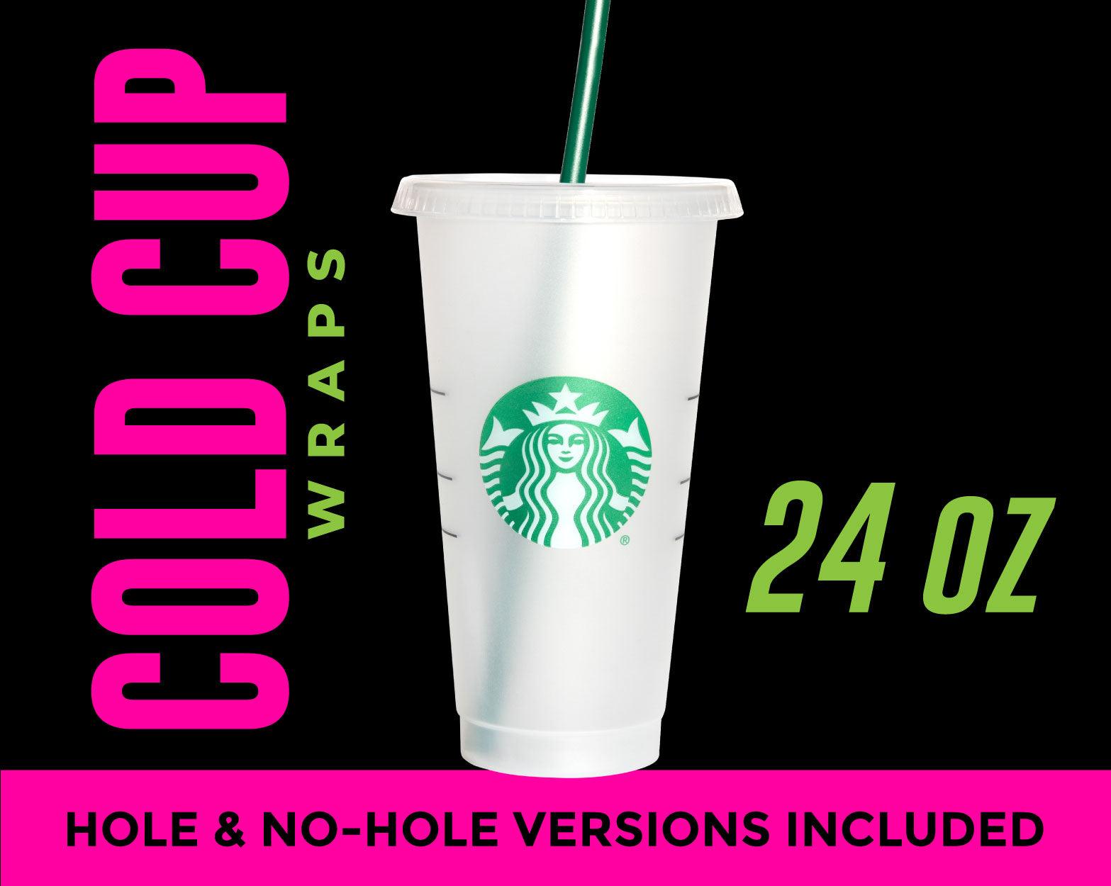 4 Pack Donut Drip 24oz Cold Cup Wraps Graphic by MiracleMaker · Creative  Fabrica